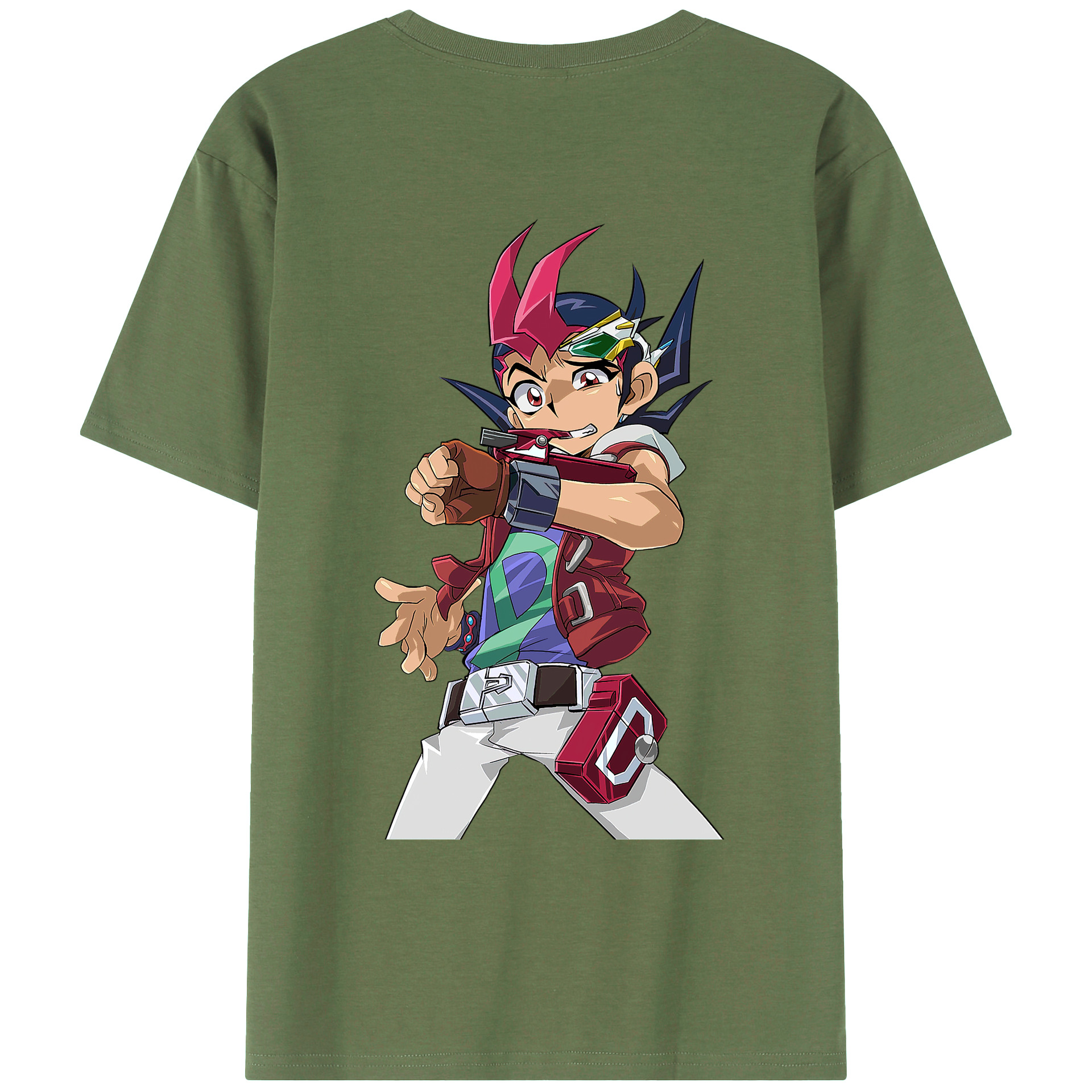 （画像用） 遊☆戯☆王 Yu-Gi-Oh! 綿100％ メンズ半袖Tシャツ（バックプリント） 通気性